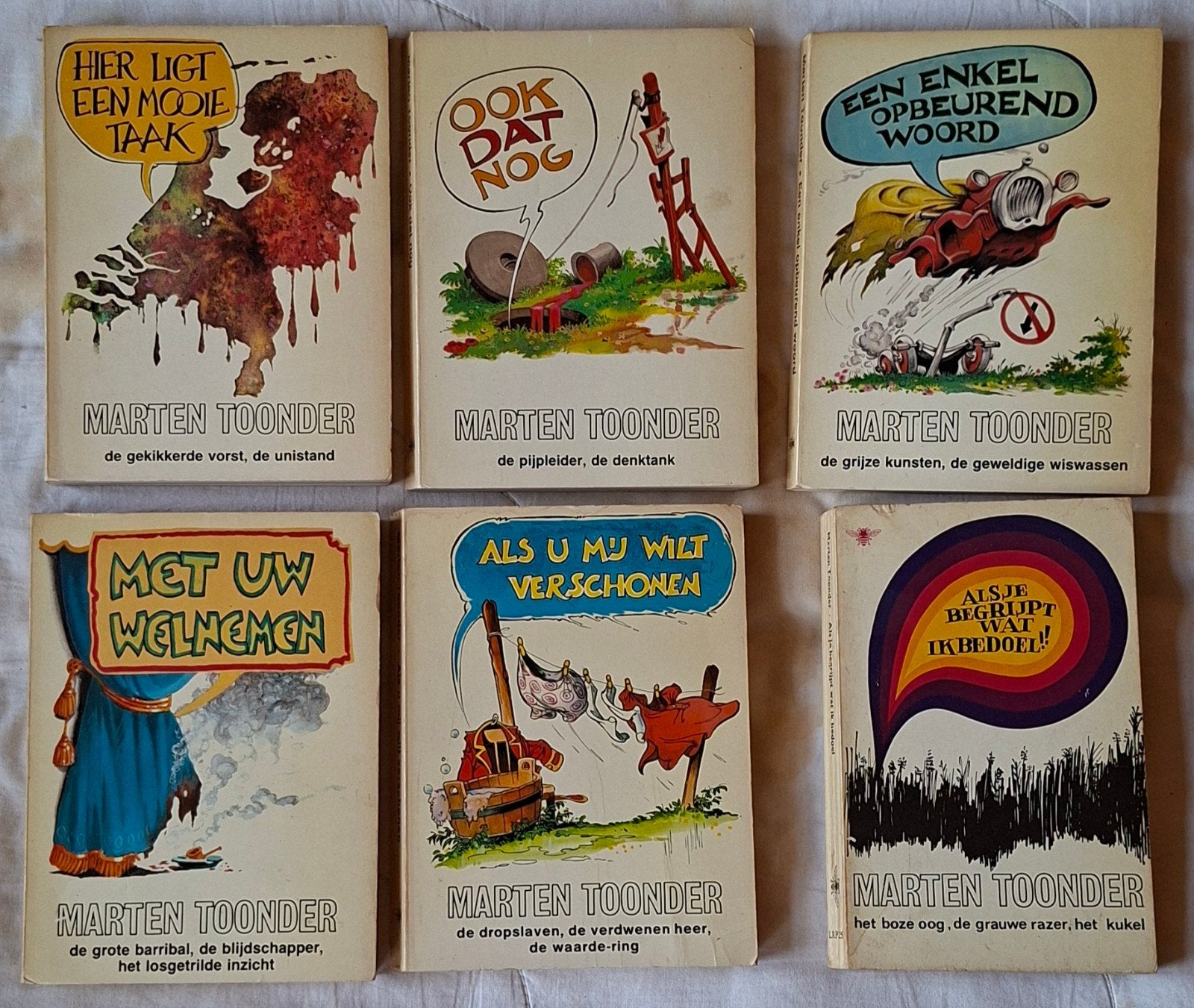 Marten Toonder Bommel Strips - 6 Delen, Boeken, Stripboeken, Meerdere stripboeken, Ophalen of Verzenden, Gelezen, Marten Toonder