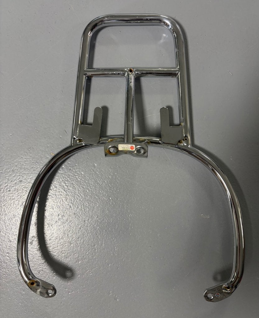 Vespa motorscooter achterdrager chroom origineel, Ophalen of Verzenden, Gebruikt, Overige typen, Vespa