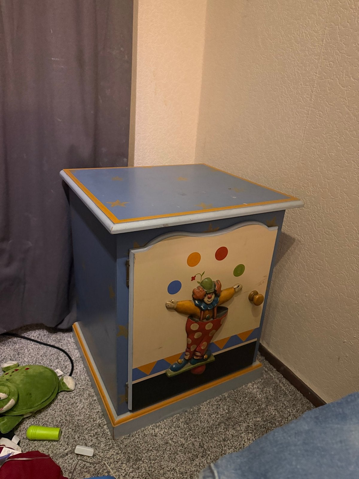 Leuke Kinderkast met Clownmotief, Kinderen en Baby's, Minder dan 90 cm, Gebruikt, Ophalen of Verzenden, Minder dan 50 cm
