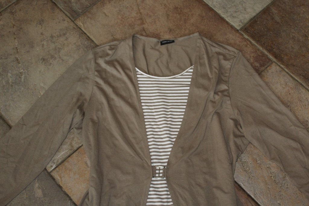 Gerry Weber prachtig tuniek met vast vest mt 44, Meerkleurig, ., Maat 42/44 (L), Ophalen of Verzenden