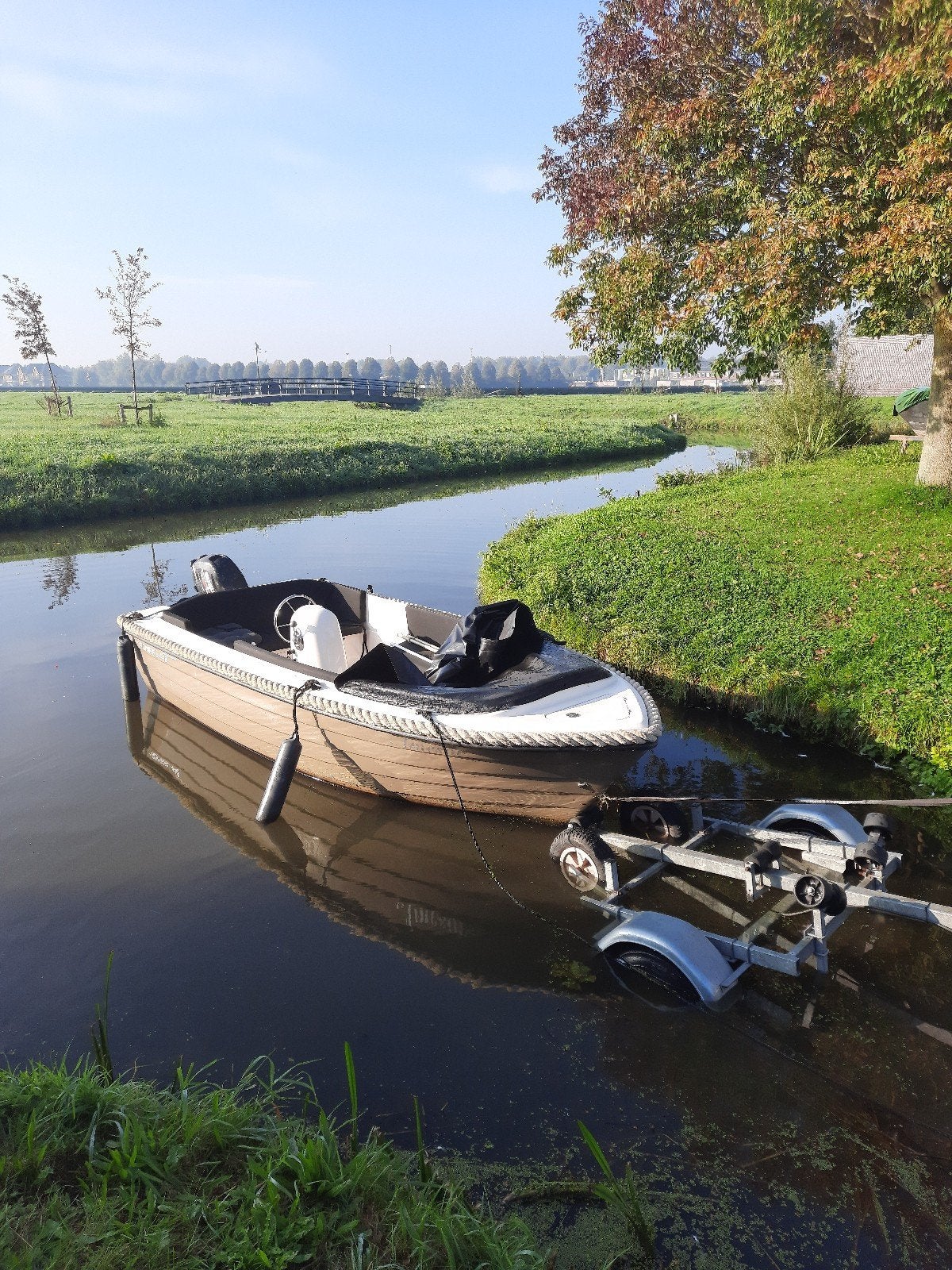 Admiral 440 Open Sloep/Vlet met Suzuki 20 PK en Trailer, Watersport en Boten, Ophalen