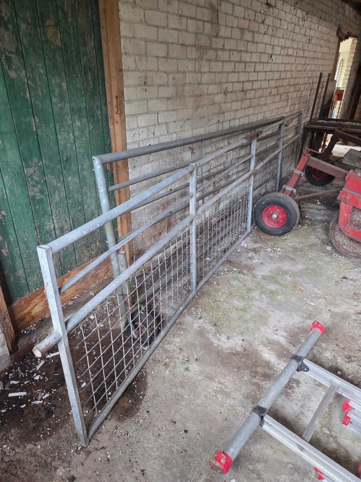 Gegalvaniseerd weidehek 5 meter lang, Ophalen, Gebruikt, IJzer, Overige typen