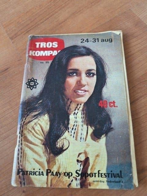 Tros Kompas 1968 Patricia Paay Wim Sonneveld Roger Moore, Boeken, Ophalen of Verzenden, Gelezen, Muziek, Film of Tv