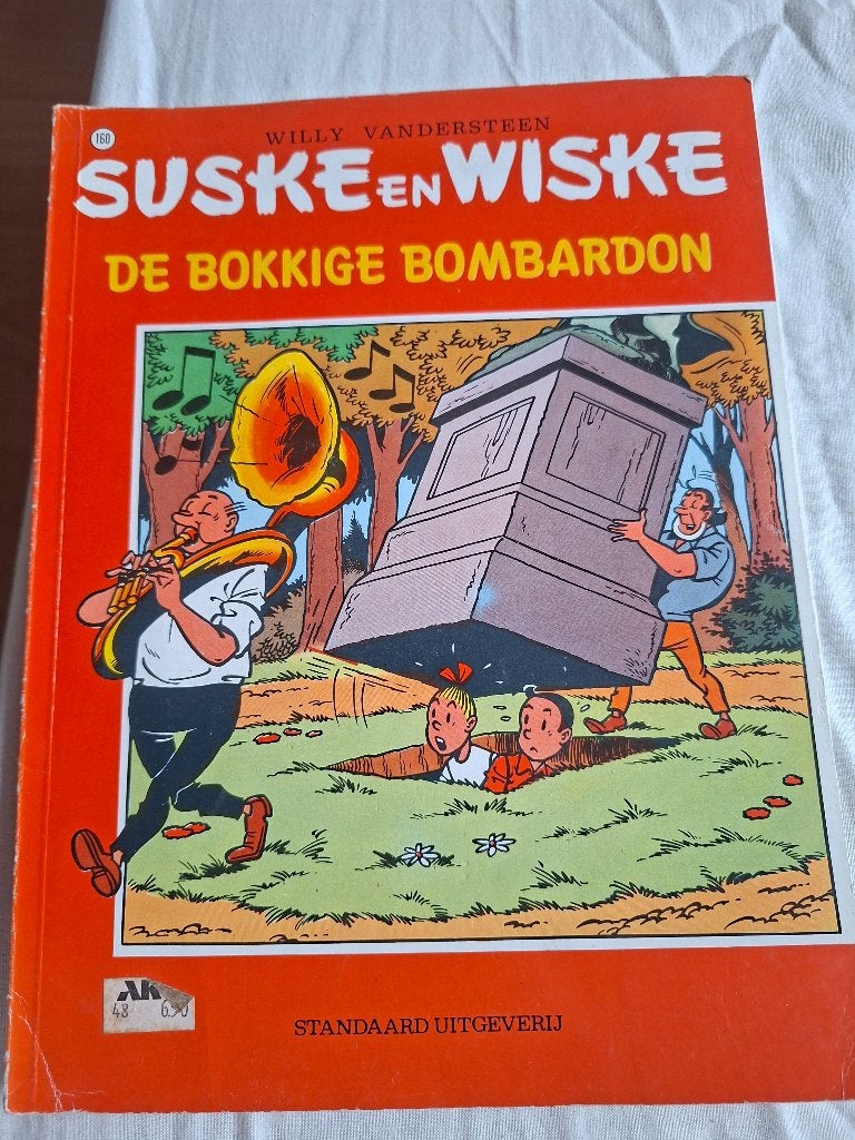 Suske en Wiske, de bokkige bombardon, Eén stripboek, Ophalen of Verzenden