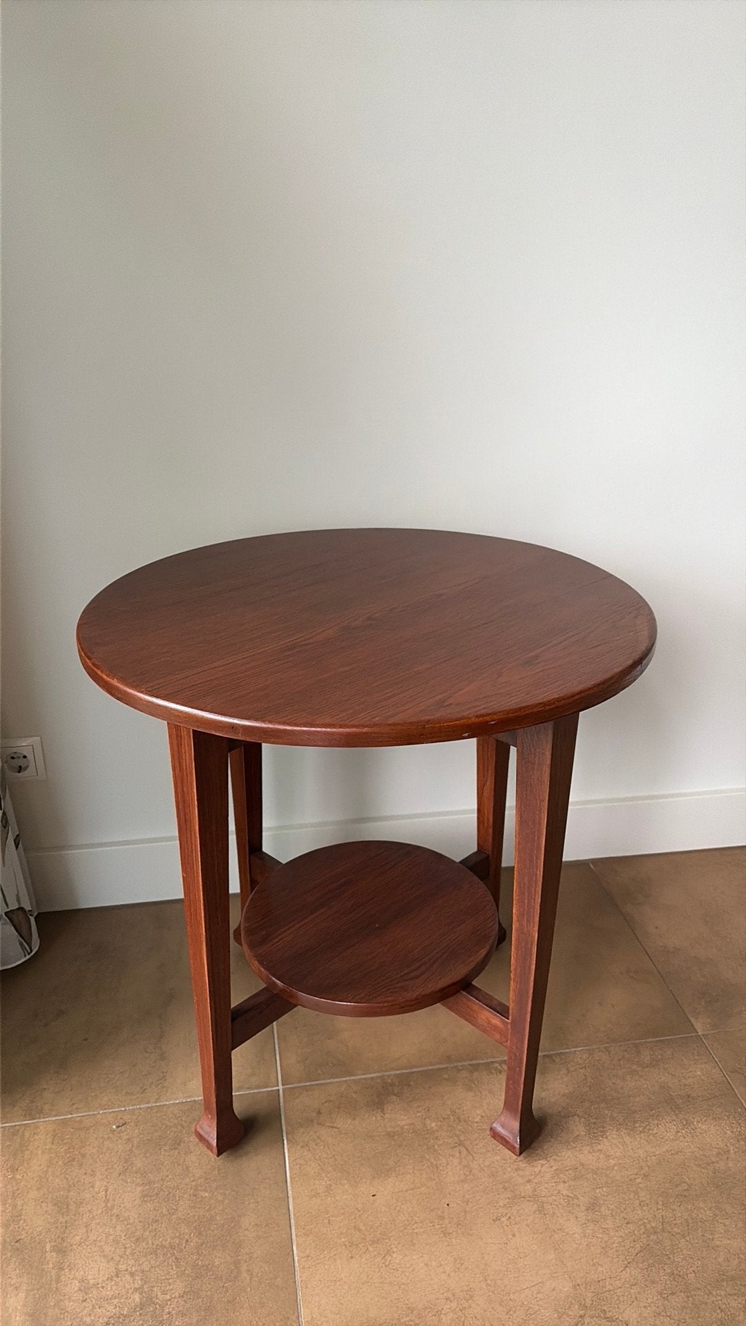 Art deco eikenhouten salontafel of side table, Ophalen