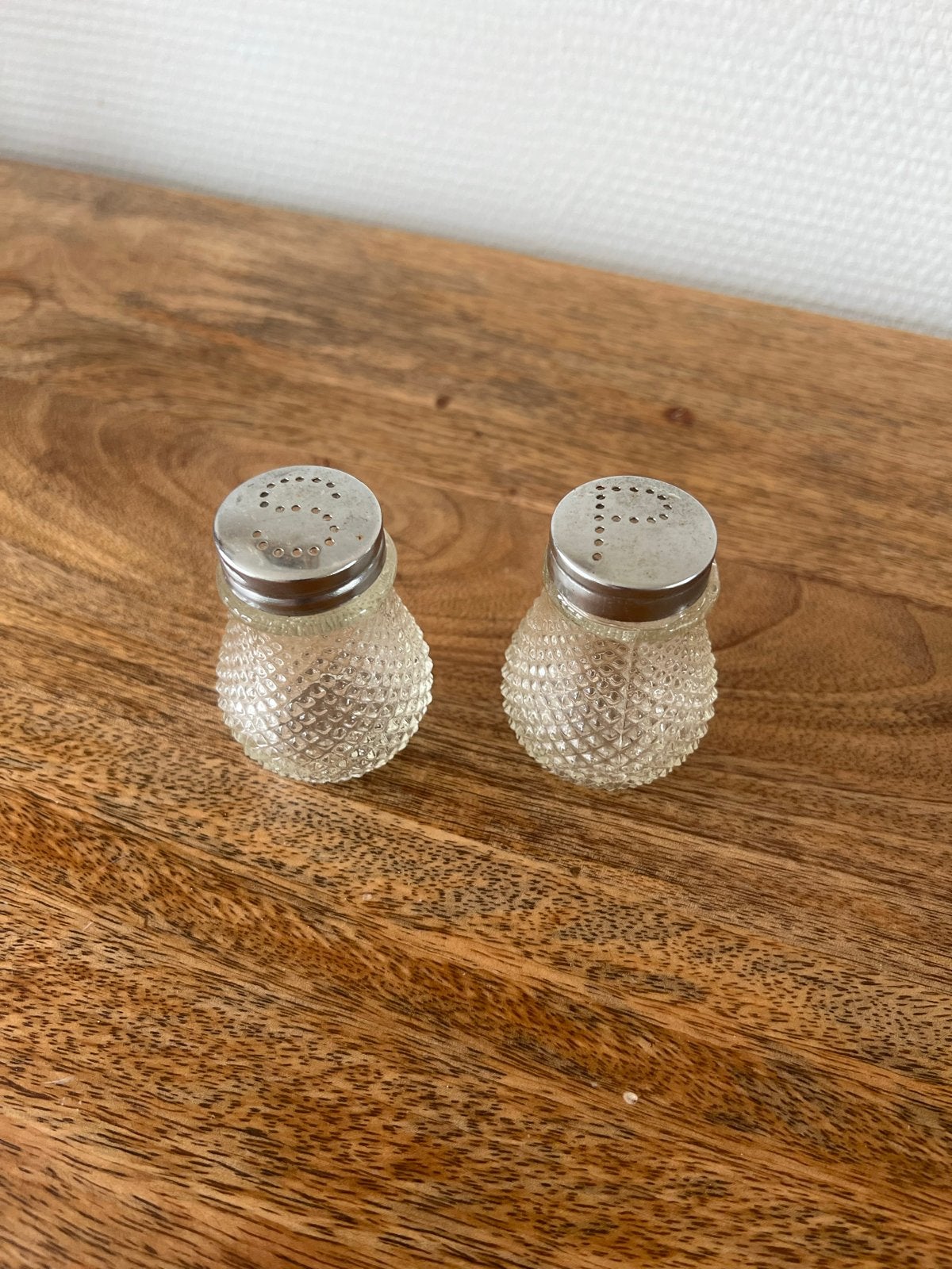 Vintage zout- en pepervaatjes set, Ophalen of Verzenden