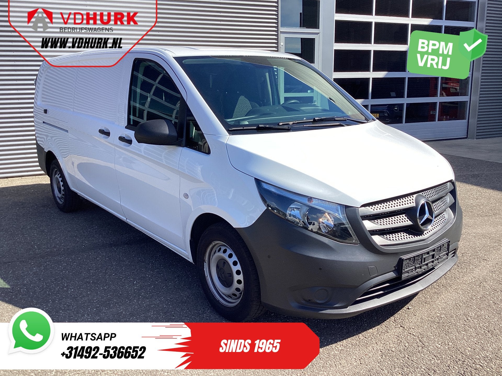 Mercedes-Benz Vito 116 CDI Aut. L3 Carplay/ Cruise/ Airco/ C, Automaat, 2000 kg, Wit, Bedrijf