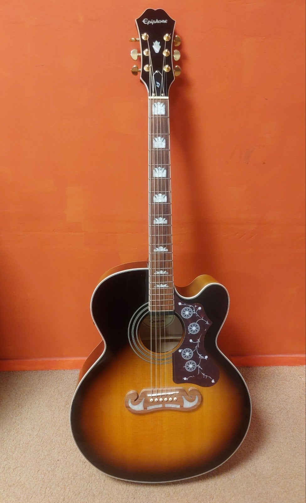 Epiphone EJ-200SCE/VS, Ophalen, Gebruikt, Western- of Steelstringgitaar