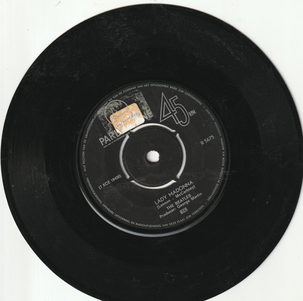 Beatles - Lady Madonna & The Inner Light 1968-ook VERZENDE, Cd's en Dvd's, Vinyl Singles, Ophalen, Gebruikt, Pop