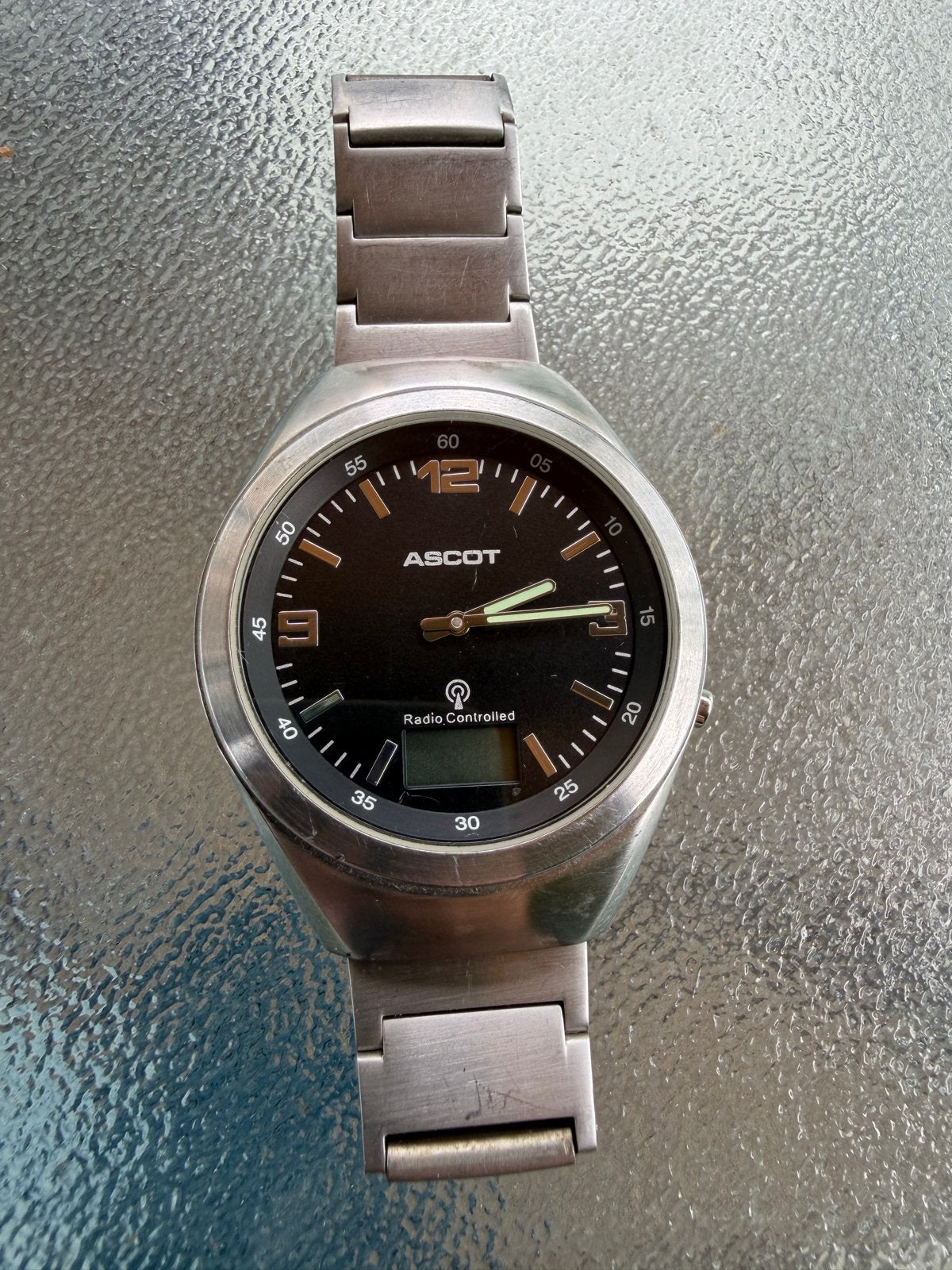 Ascot Radio Controlled horloge - Heren - Staal, Overige merken, Staal, Gebruikt, Staal