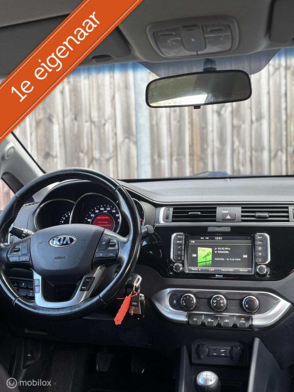 Kia Rio 1.2 CVVT DynamicLine/NAVI/TREKHAAK/CRUISE/CAMERA/NAP, Auto's, 1027 kg, Euro 6, 4 cilinders, Bruin