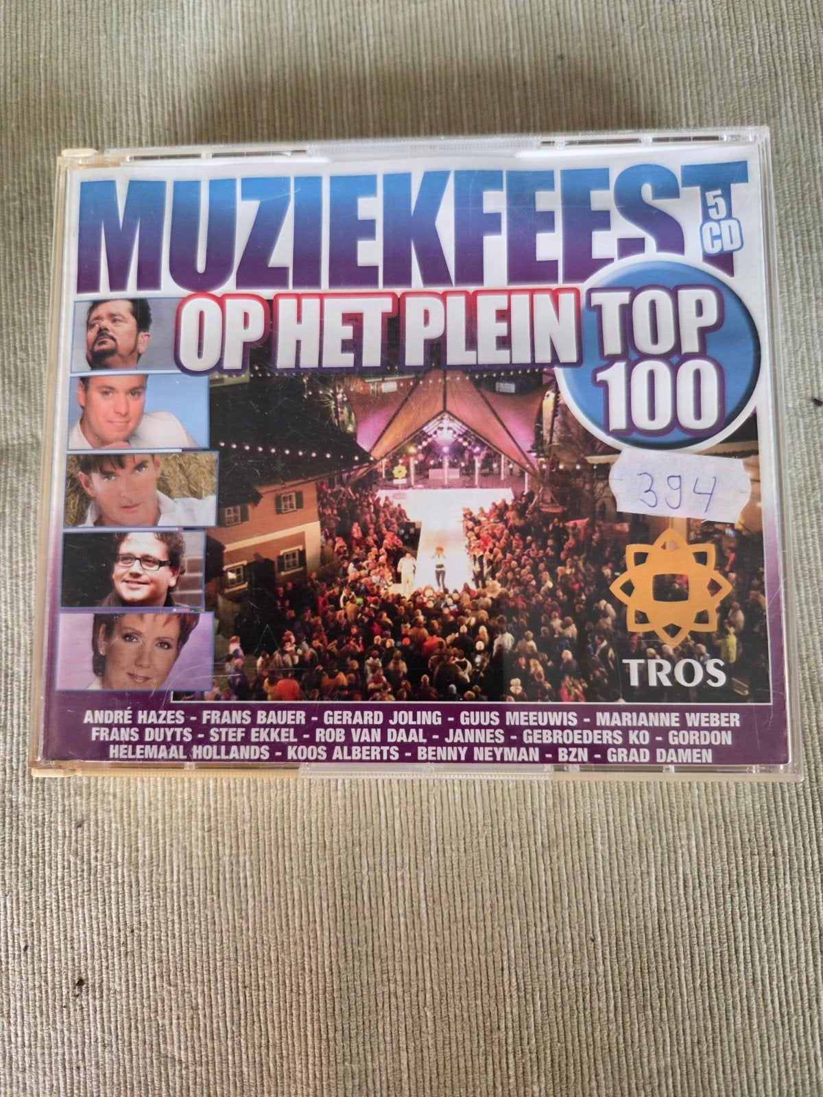 Muziekfeest op het Plein Top 100 - 5 CD Boxset, Gebruikt, Boxset, Ophalen of Verzenden, Levenslied of Smartlap