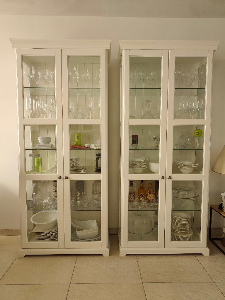 Vitrine kas, Ophalen, Met plank(en), Gebruikt, 50 tot 100 cm