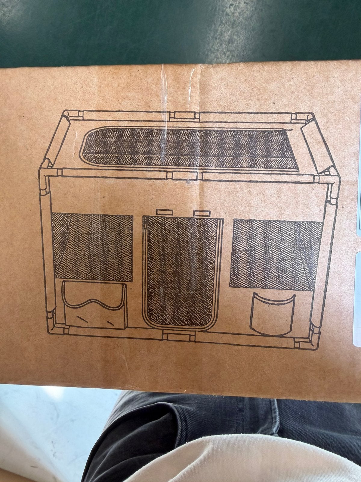 Nieuw zachte opvouwbare draagbare hondenkennel/kattenkennel, Dieren en Toebehoren, Minder dan 60 cm, Kooi, Minder dan 75 cm, Ophalen of Verzenden