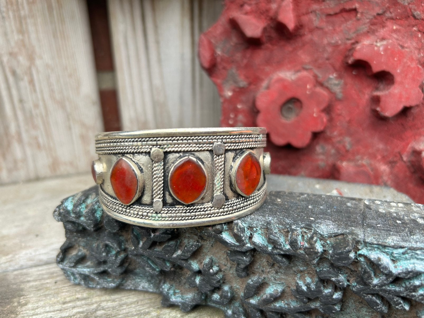 Prachtige Afghaanse armband met Carneool steen., Sieraden, Tassen en Uiterlijk, Ophalen of Verzenden