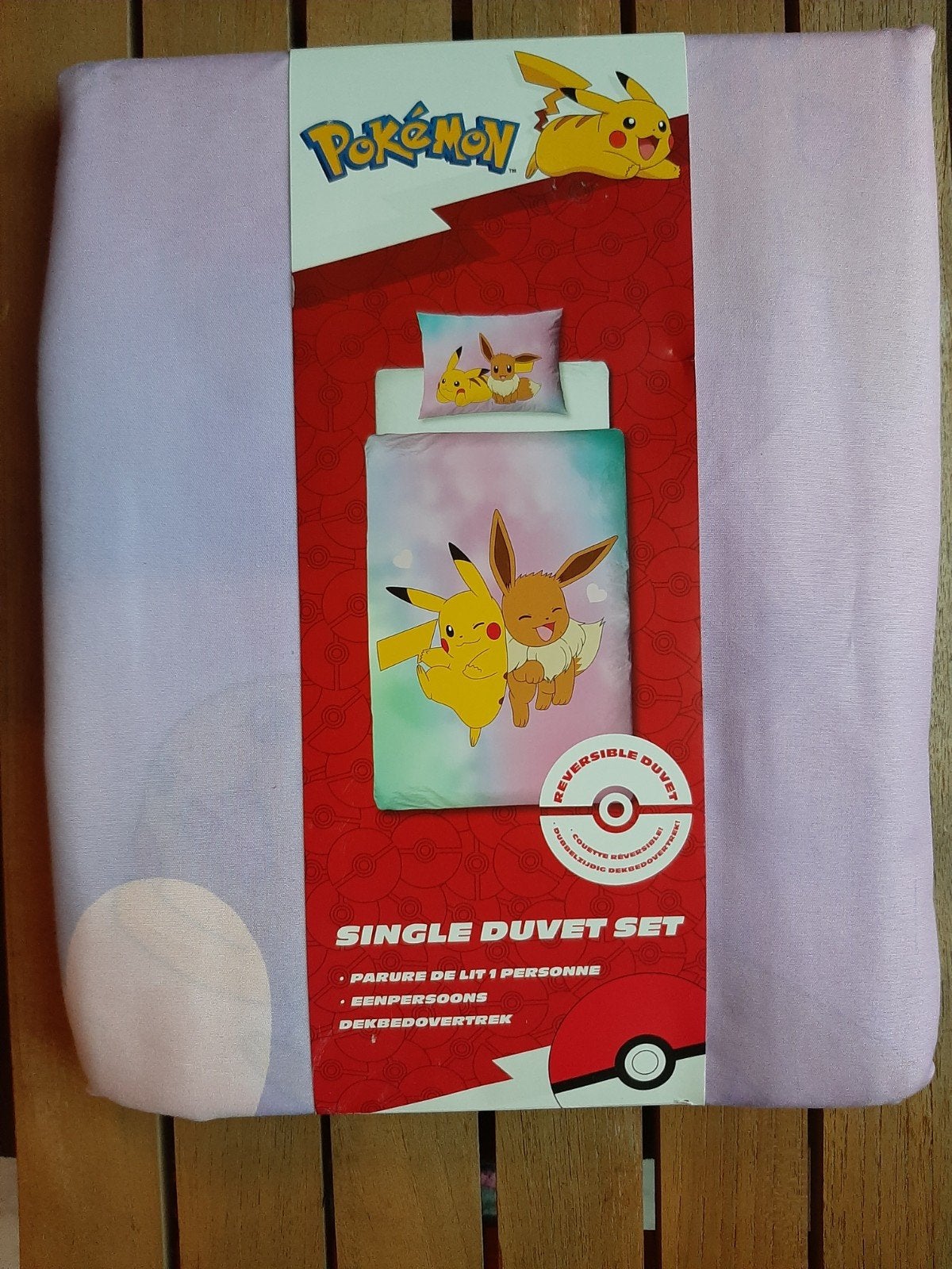 Pokemon dekbedovertrek 1 persoons dekbed overtrek nieuw, Ophalen of Verzenden, Nieuw, Eenpersoons, Dekbedovertrek