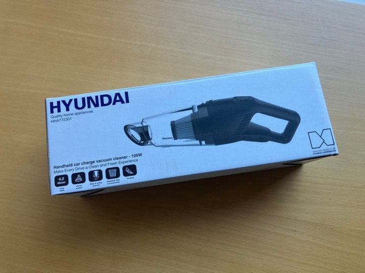 Hyundai Handheld Autostofzuiger 100W - 12V Nieuw in doos, Ophalen, Overige merken, Draadloos, Overige typen
