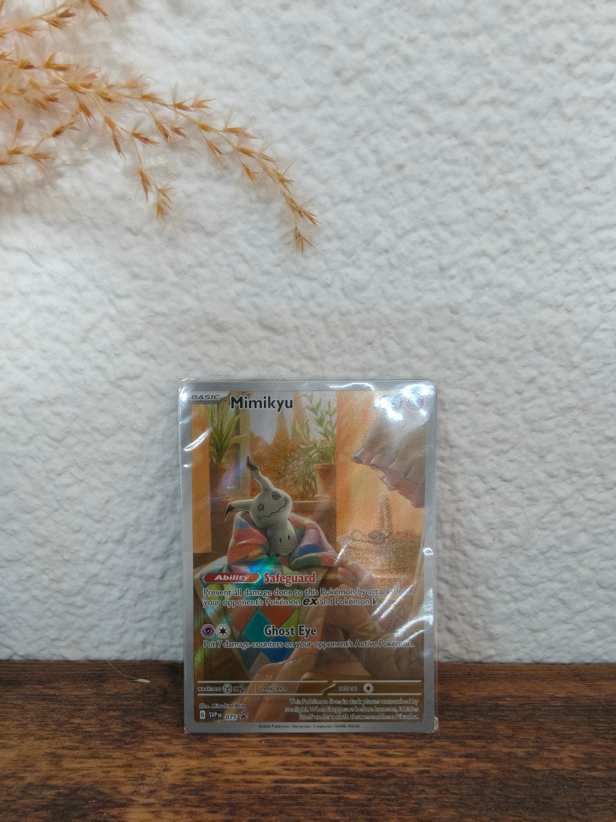 mimikyu - pokemon kaart., Hobby en Vrije tijd, Verzamelkaartspellen | Pokémon, Ophalen of Verzenden, Nieuw, Losse kaart, Foil