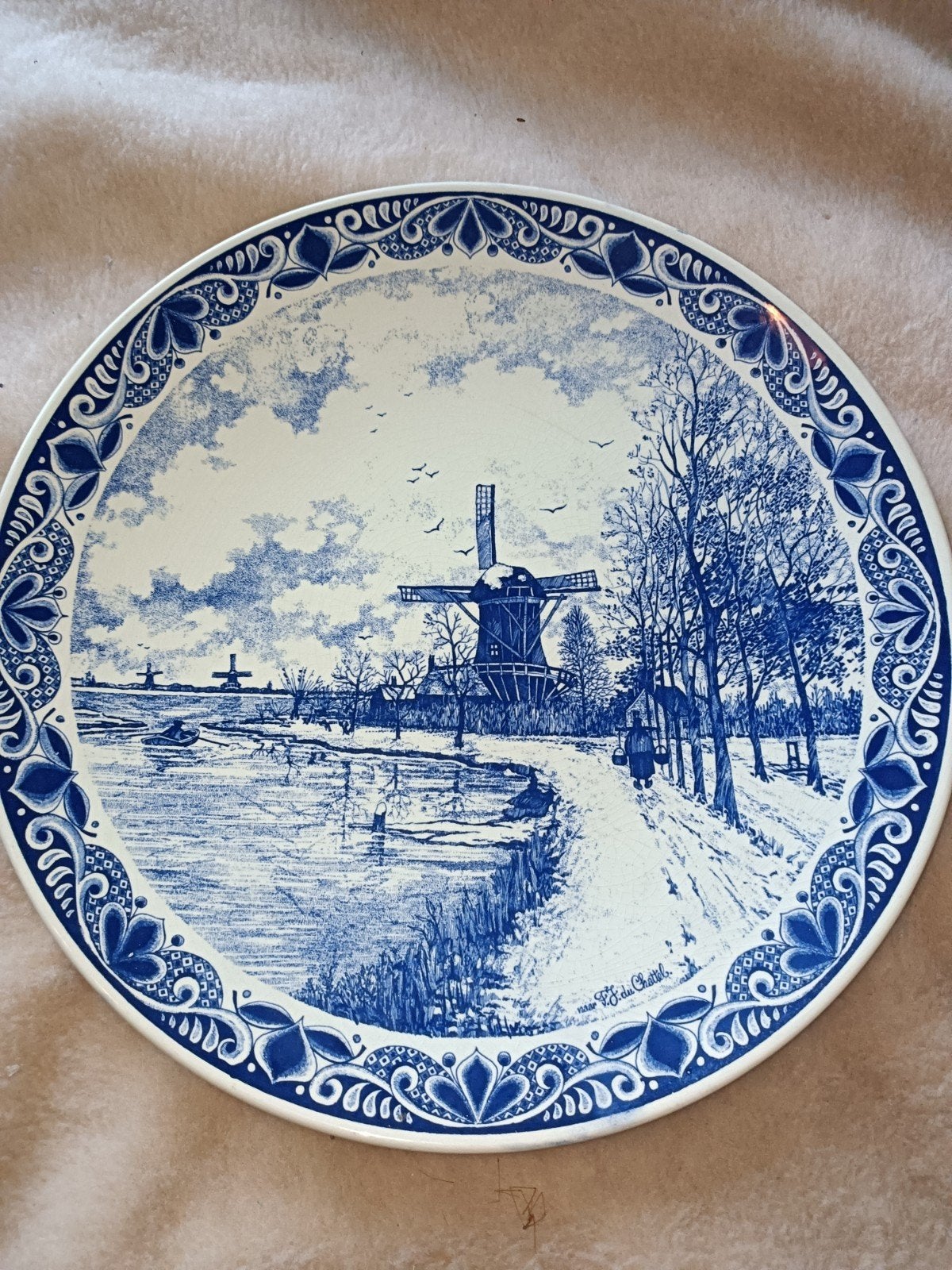 2 Delfts blauw borden, Ophalen of Verzenden