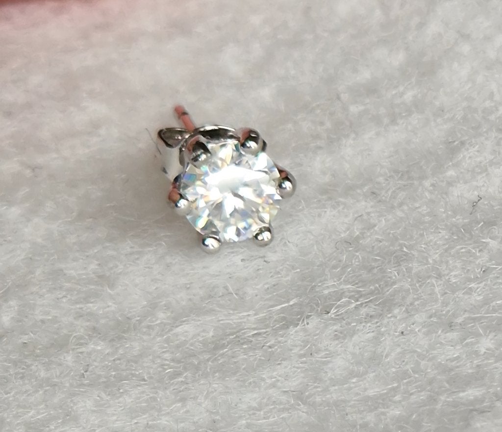 Moissanite, Verzenden, Nieuw, Met edelsteen, Zilver