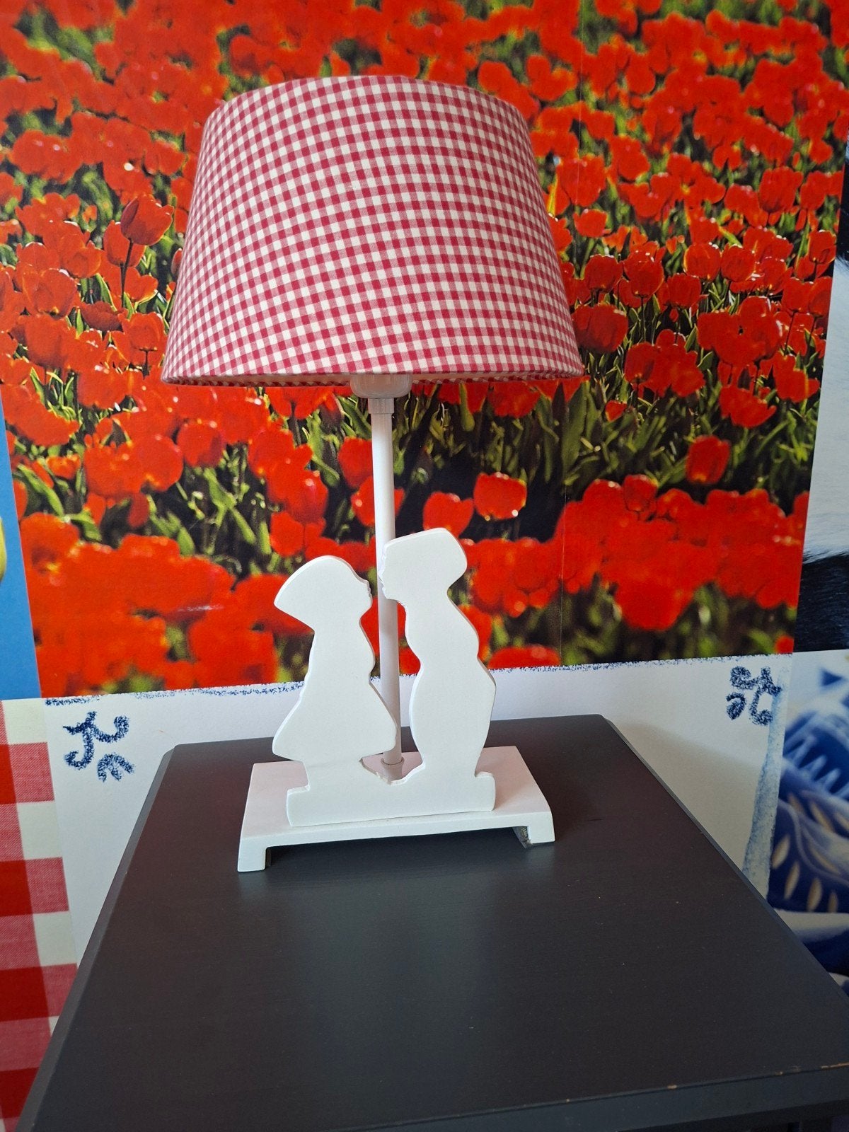 Schemerlamp Hollands Boer en Boerin, Overige merken, Gebruikt, Meerkleurig, Metaal