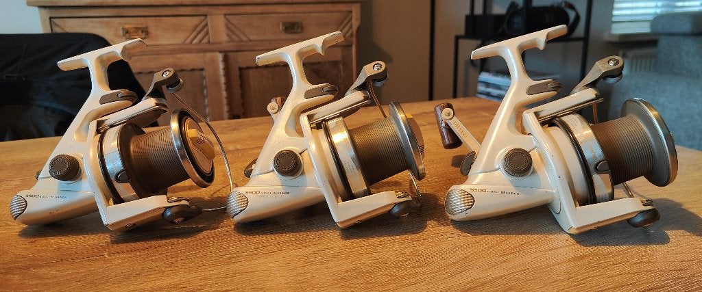 3 x Daiwa Emblem Z5500T (Wit), Ophalen of Verzenden, Gebruikt, Molen