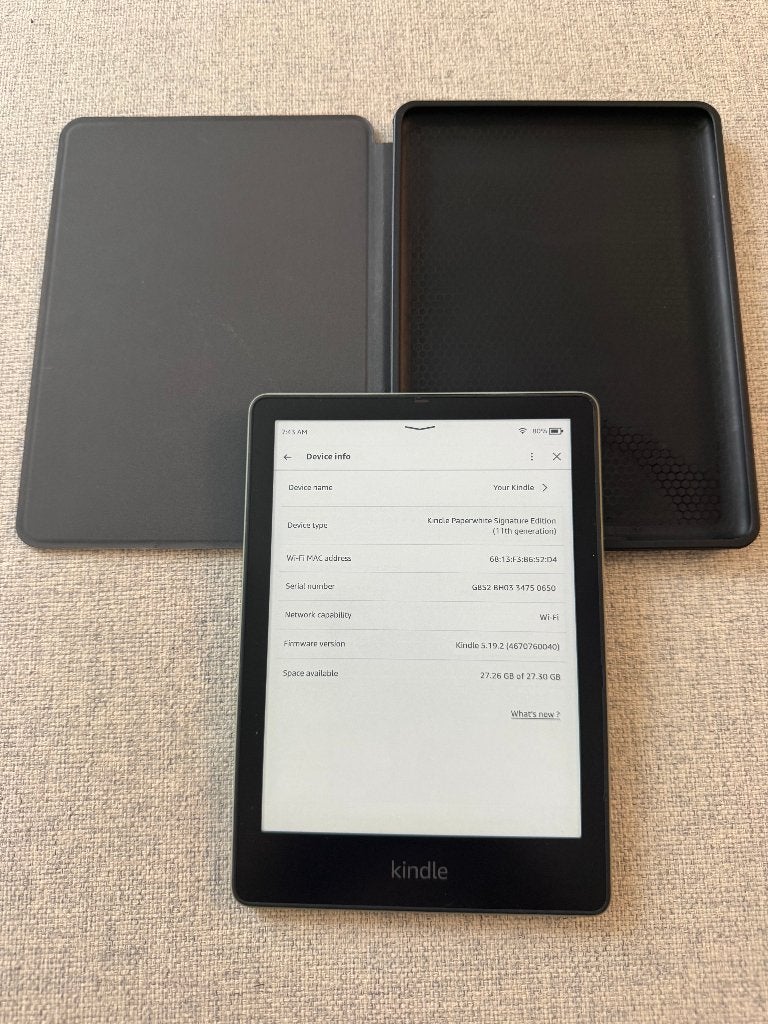 E-Reader Amazon Kindle Paperwhite 11.gen SE 32GB + Cover(4), Amazon Kindle, Ophalen of Verzenden, Zo goed als nieuw, 7 inch