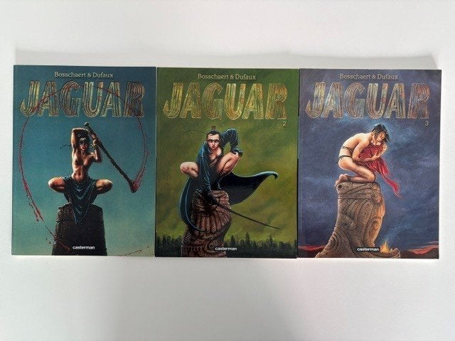 Jaguar, SC, Set 1 t/m 3, Bosschaert, fantasy/ Zuid-Amerika, Complete serie of reeks, Ophalen of Verzenden, Zo goed als nieuw