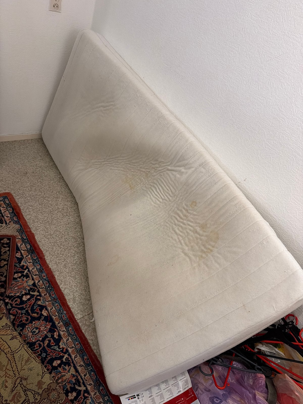 Gratis Matras met uitwisbare hoes - Ophalen vandaag of 17 ok, Ophalen, Gebruikt, Matras