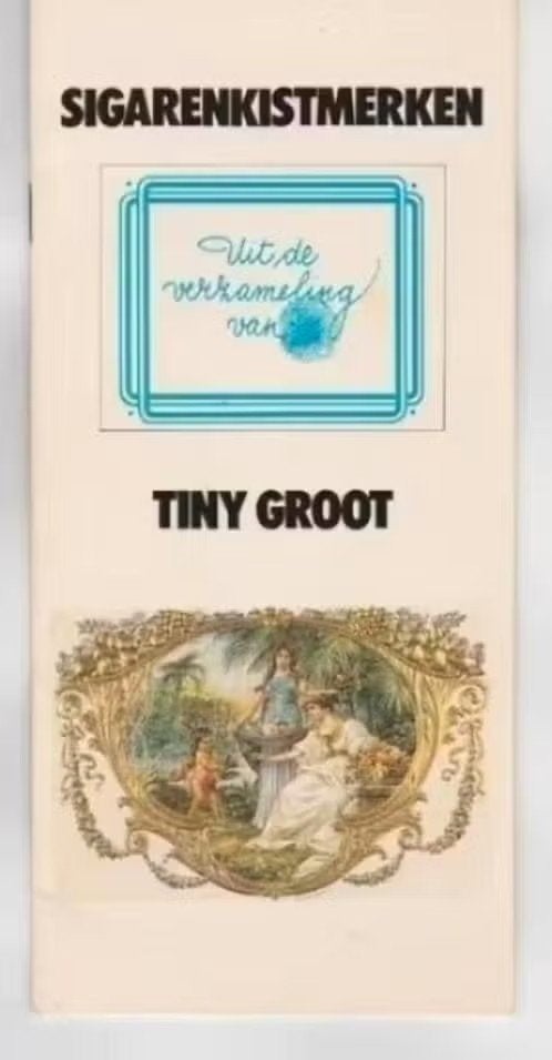 Sigarenkistmerken Ajax Verzamelaar Tiny Groot 1984, Ophalen of Verzenden, Zo goed als nieuw