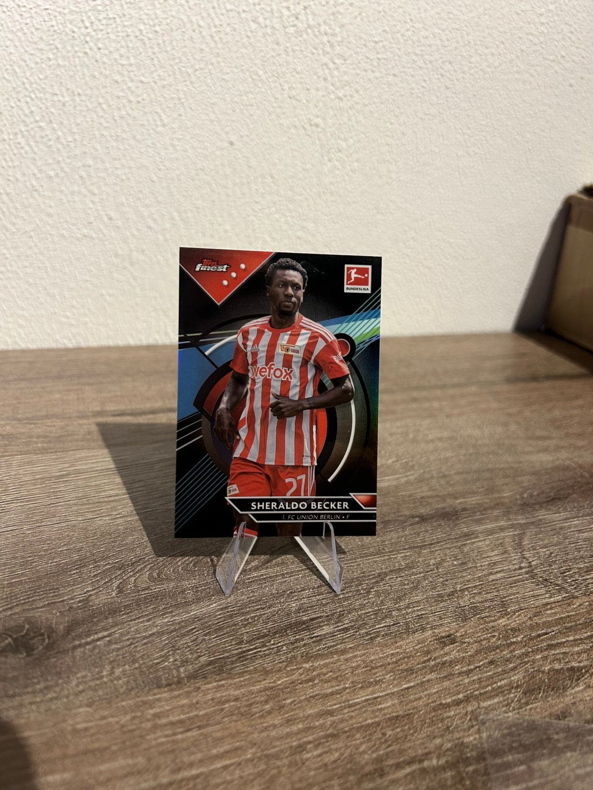 Sheraldo Becker 2022-23 Topps Finest Bundesliga #18 /199, Ophalen of Verzenden, Zo goed als nieuw, Plaatje