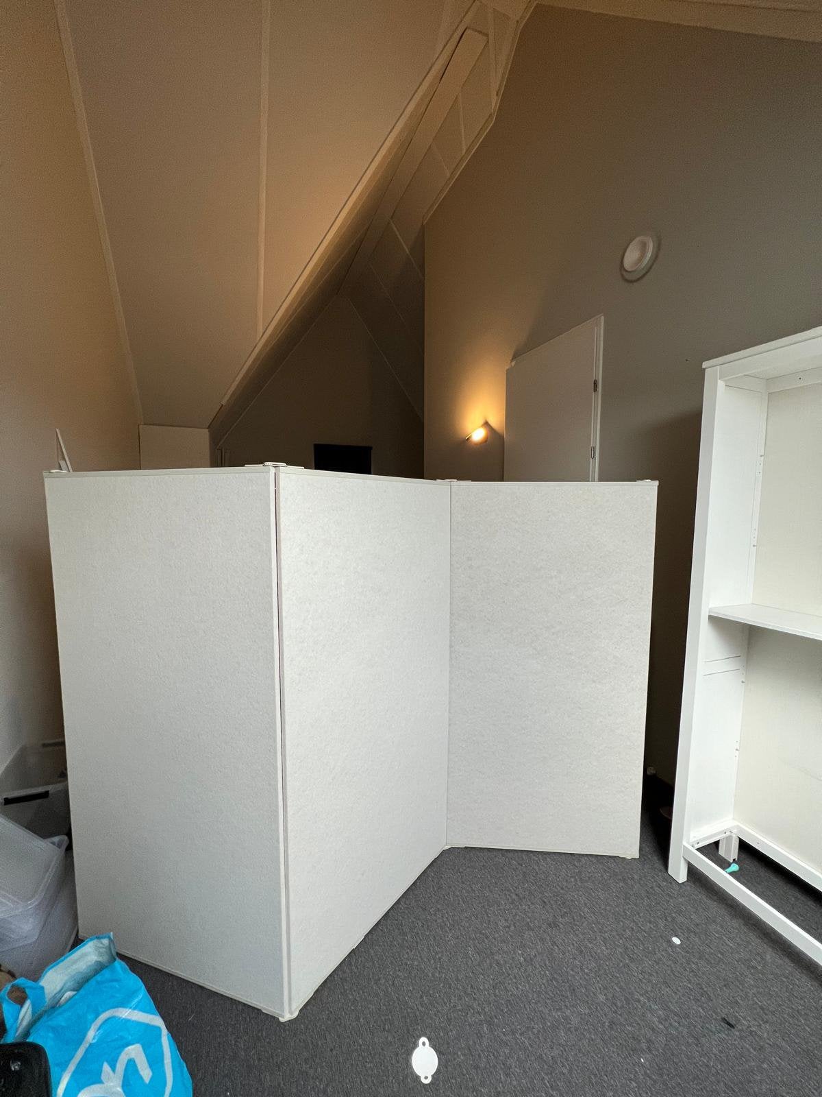 IKEA roomdivider / kamerscherm – creme, Ophalen, Zo goed als nieuw