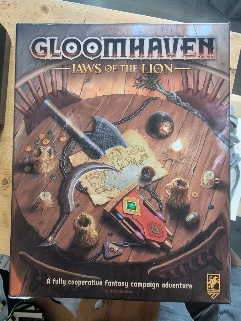 Gloomhaven: Jaws of the Lion - Gebruikt, 2 karakters geopend, Een of twee spelers, Ophalen of Verzenden, Gebruikt, Cephalofair Games