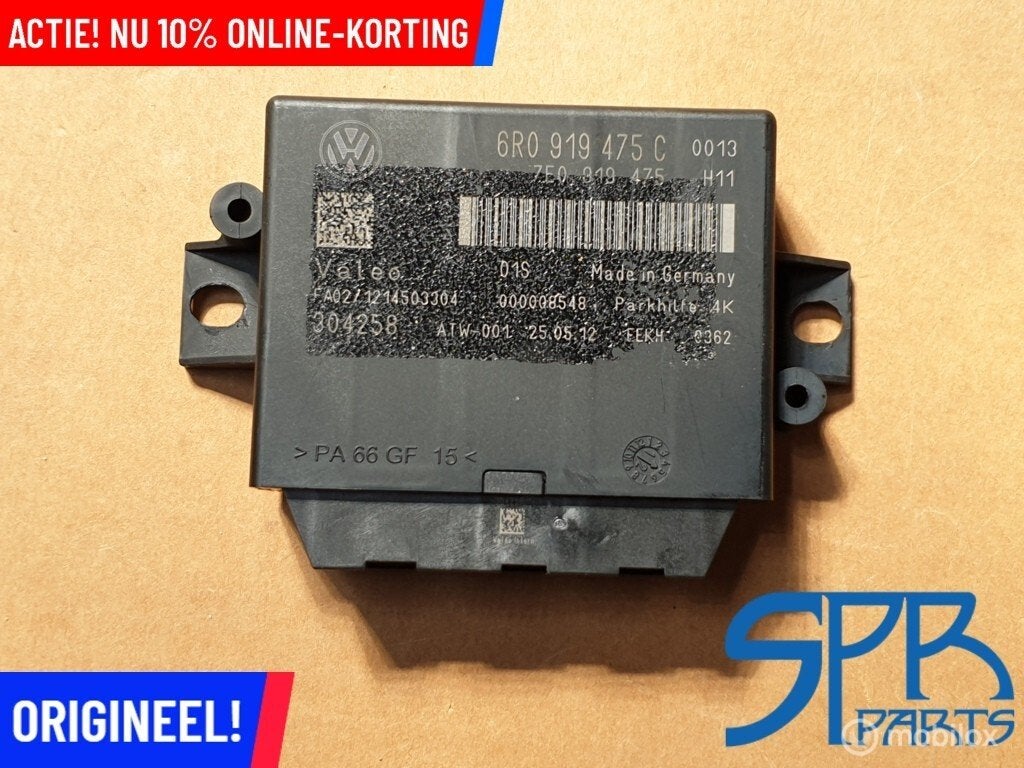 6R0919475C PDC PARKEERHULP PARKEERSENSOR MODULE VW POLO 6R, Gebruikt, Volkswagen, Ophalen of Verzenden, Volkswagen
