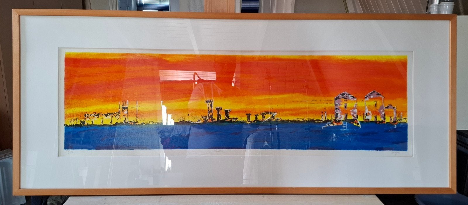 Zeefdruk 'Nisaki' van Henk Kuipers, 126/150, ingelijst, Antiek en Kunst, Ophalen