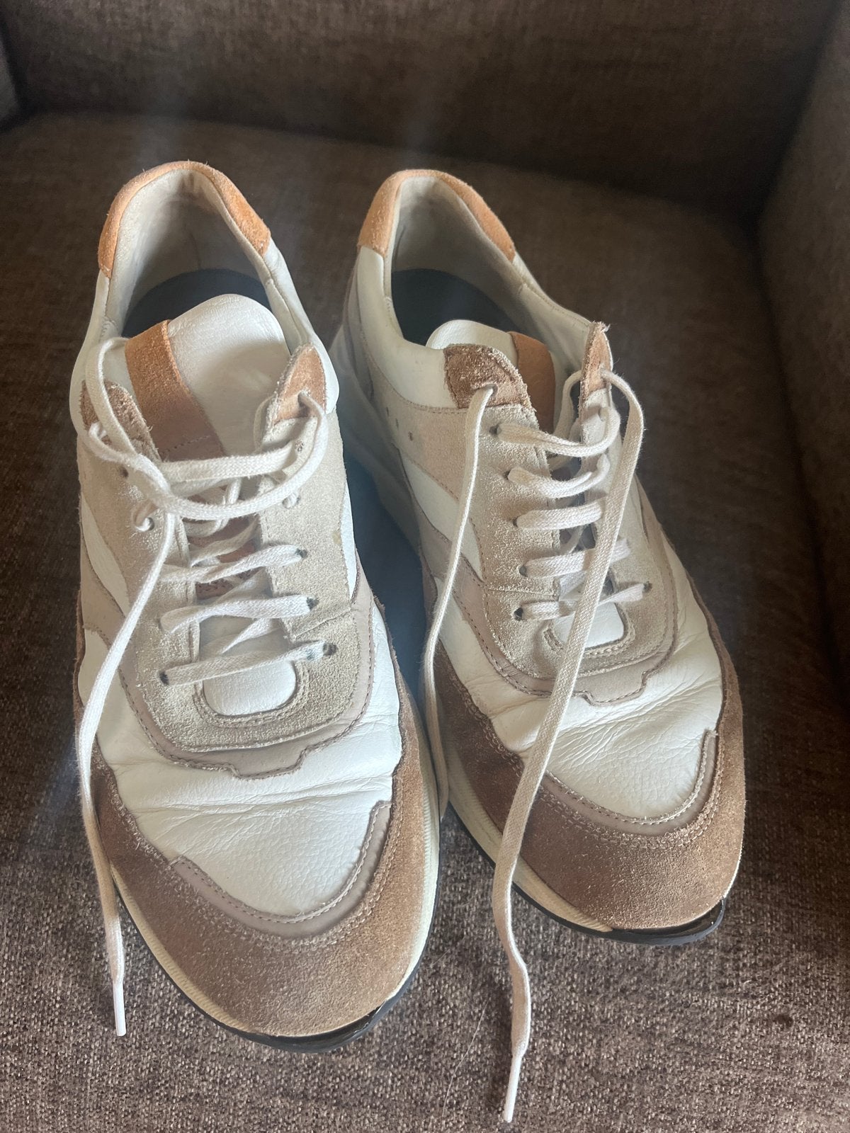 Durea sneakers maat 6,5 breedte H, Ophalen, Gedragen, Beige, Sneakers of Gympen