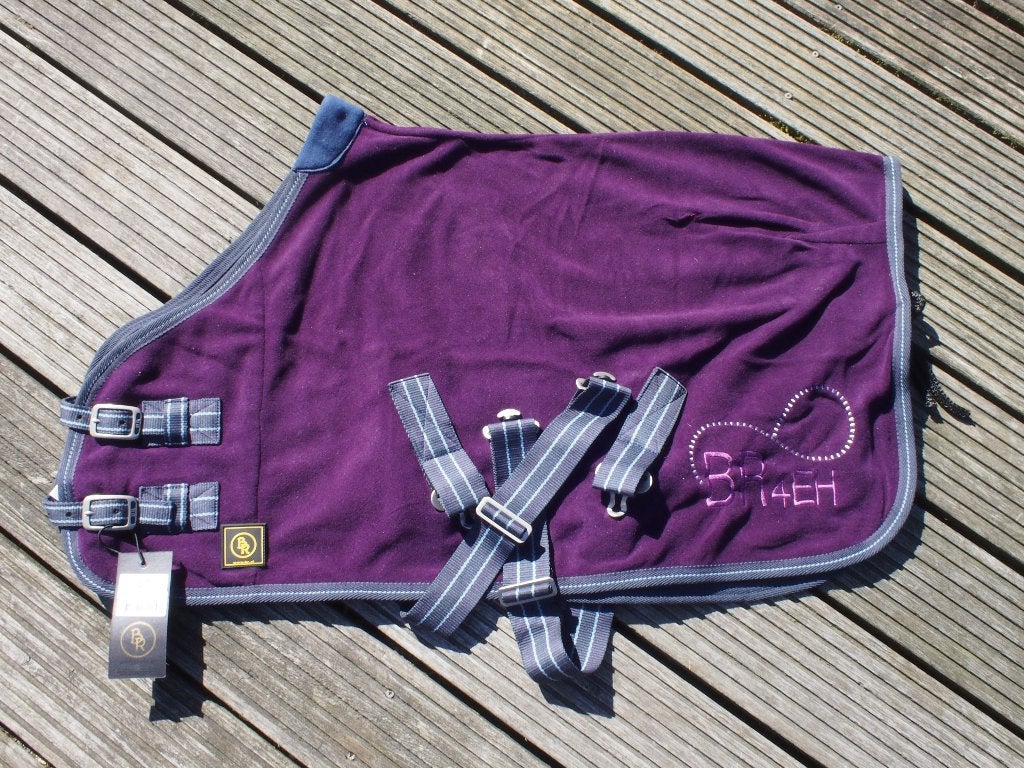 BR fleece deken 4 Ever 70/95 cm, Dubbele borstsluiting, BR, Shetlander/Mini, Zweetdeken