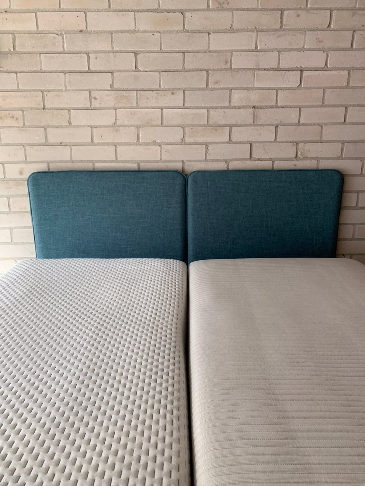Set Aldenhuijsen elektrische hoog-laag bedden 160x200, Ophalen, Verstelbaar, Tweepersoons, Zo goed als nieuw