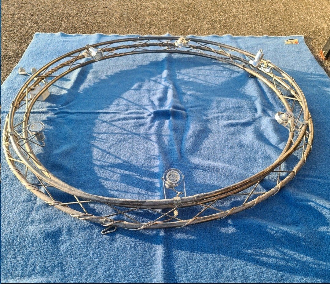Cirkel truss diameter 160 cm met lampen, Ophalen, Nieuw
