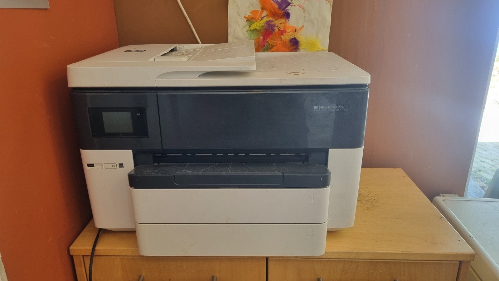 HP OfficeJet Pro 7740 All-in-One A3 Printer, Computers en Software, Printers, Inkjetprinter, All-in-one, Draadloos, Ophalen of Verzenden
