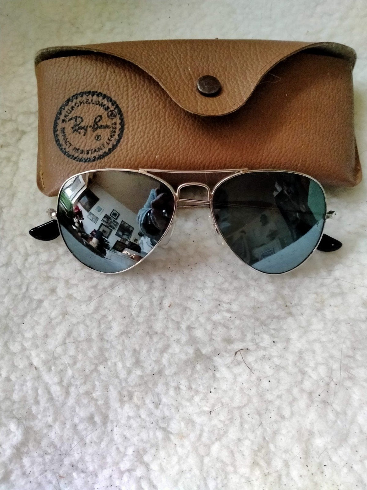 Ray-Ban Aviator Zonnebril met spiegelglazen, Ophalen, Zonnebril, Overige kleuren, Nieuw