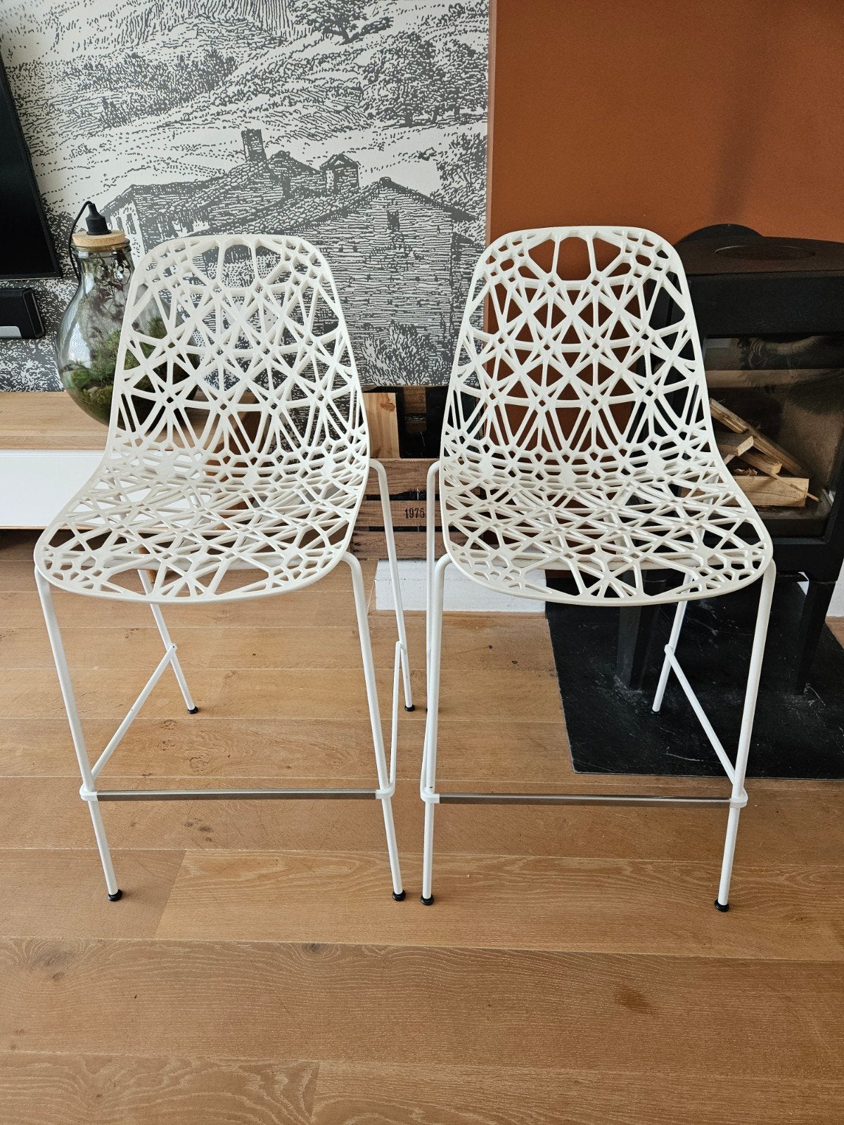 Crassevig Nett barstoelen - Ton Haas design, Ophalen, Modern design, Gebruikt, Twee