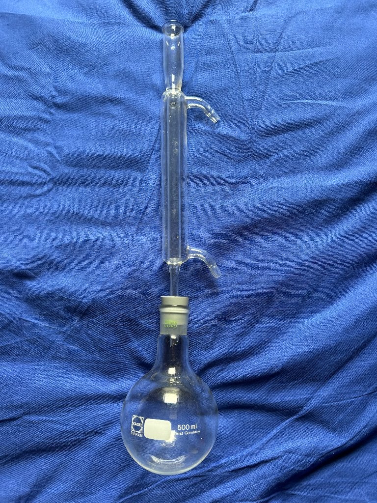 Refluxopstelling 500ml (laboratorium-destillatie), Ophalen of Verzenden, Zo goed als nieuw, Overige typen