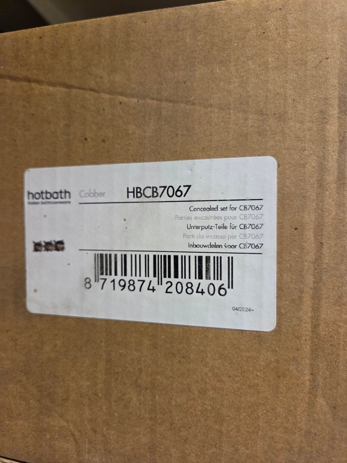 Hotbath Cobber HBCB7067 Inbouwdeel – Nieuw in Doos
Te koop, Ophalen of Verzenden, Nieuw