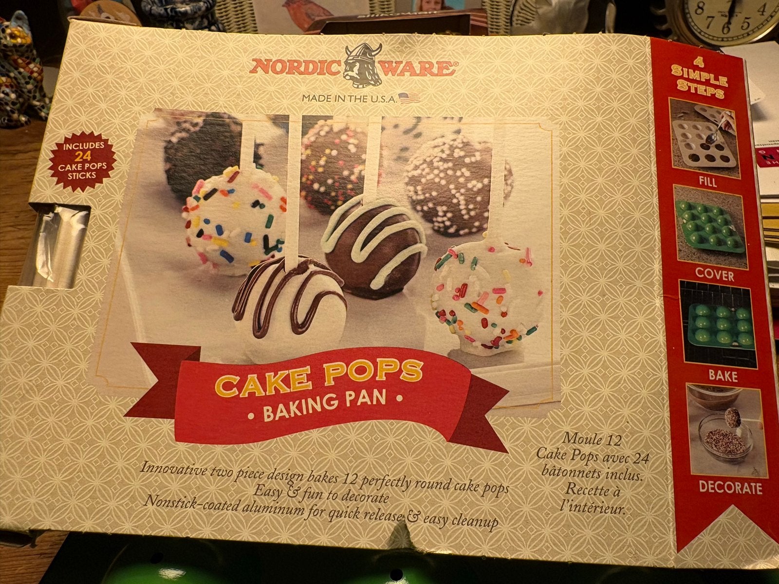 Nordic Ware Cake Pops Bakvorm - Nieuw in doos, Nieuw, Ophalen of Verzenden, Metaal, Overige merken