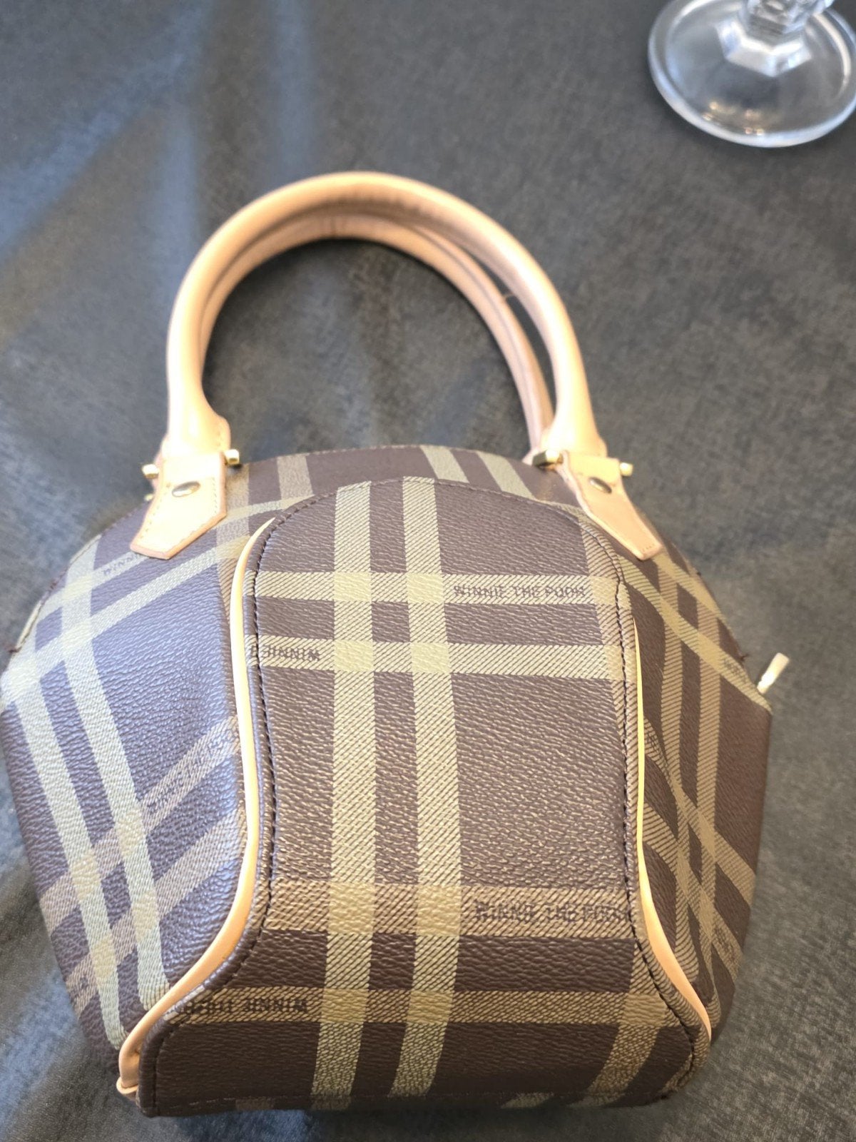 Handtas - Geruit Design, Ophalen of Verzenden, Nieuw, Bruin, Handtas