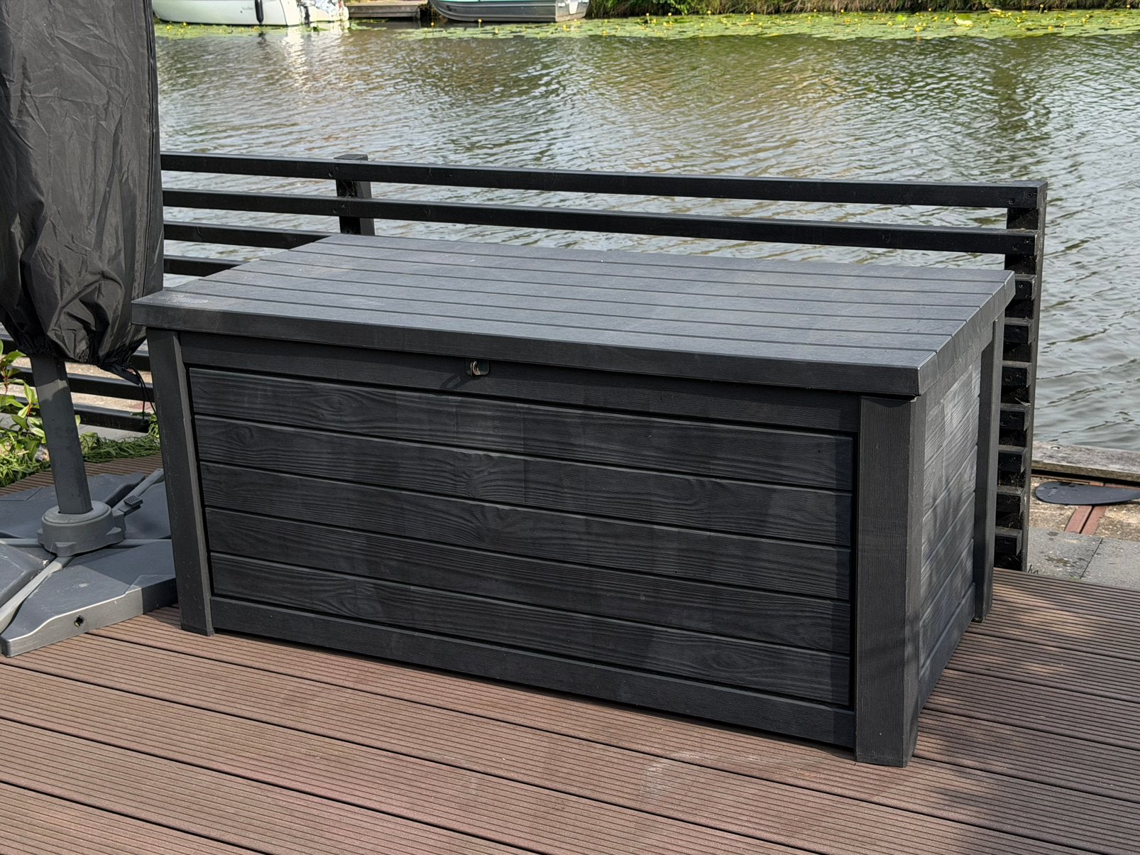 Opbergbox Keter 570L Opbergbox, Tuin en Terras, Bergingen en Tuinkasten, Ophalen, Gebruikt, Kunststof, Overige typen