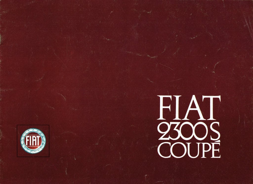 Folder Fiat 2300 S Coupé (ca.1965), Verzenden, Gelezen, Overige merken