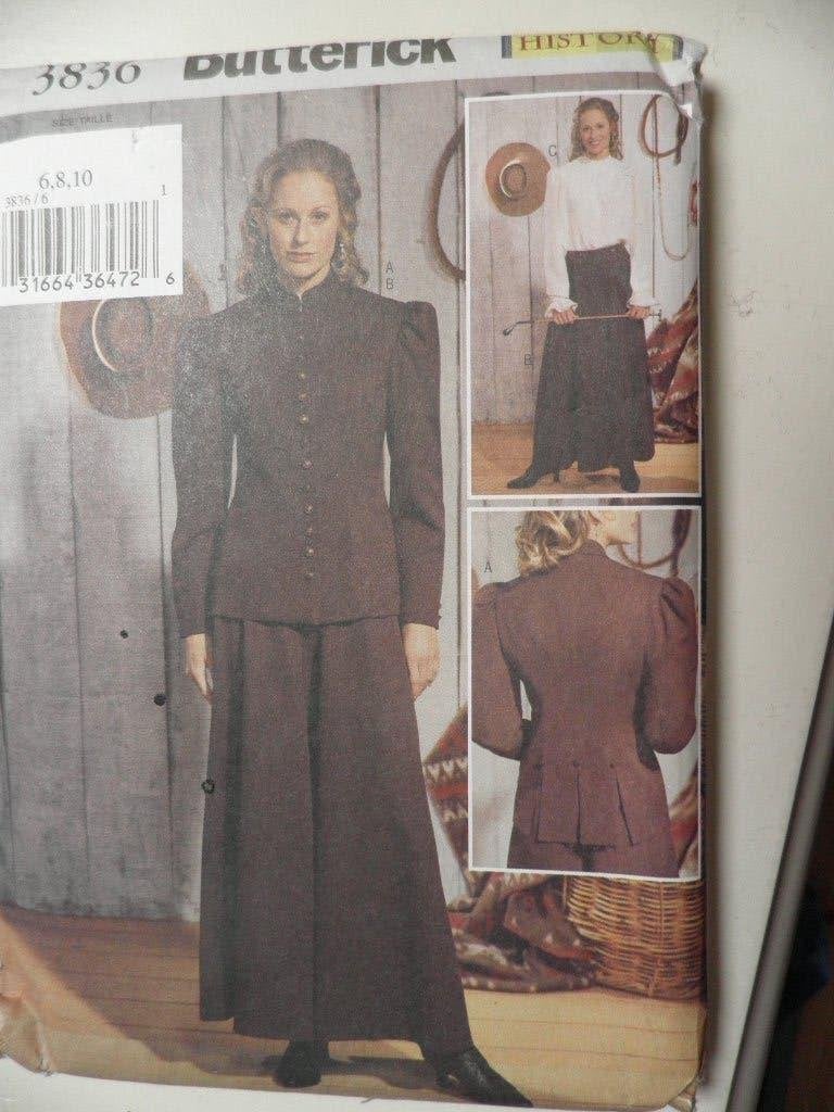 zolderopruiming butterick 3836-historisch rijkostuum--, Overige merken, Vrouw, Ophalen of Verzenden, Overige typen
