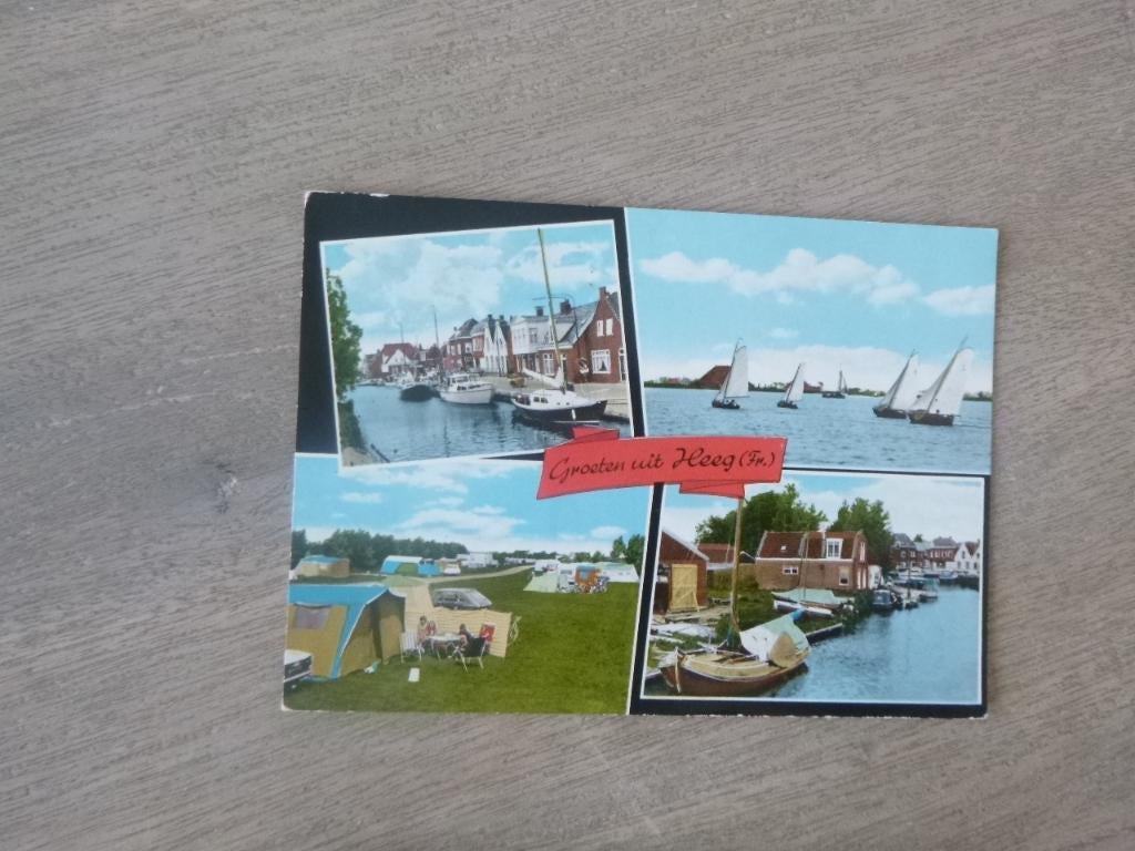 Heeg, boten/tent 1974, Verzenden, 1960 tot 1980, Gelopen, Noord-Brabant